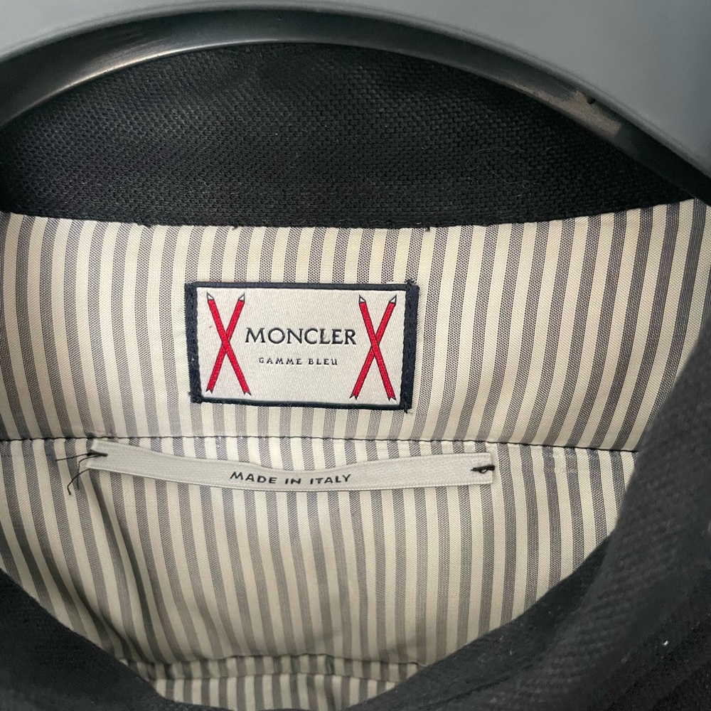 Men’s Moncler Gamme Bleu Navy down filled shirt jacket, 3, $1250 - Picture 3 of 10